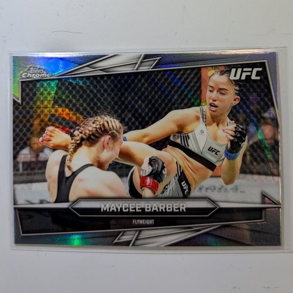 2026 Topps Chrome UFC Maycee Barber #180 Sonar Refractor Hobby Exclusive